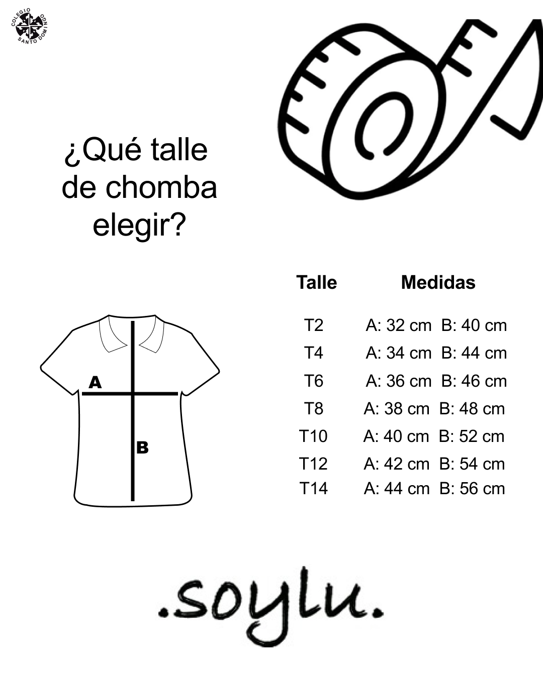 Medidas Chomba Santo Domingo